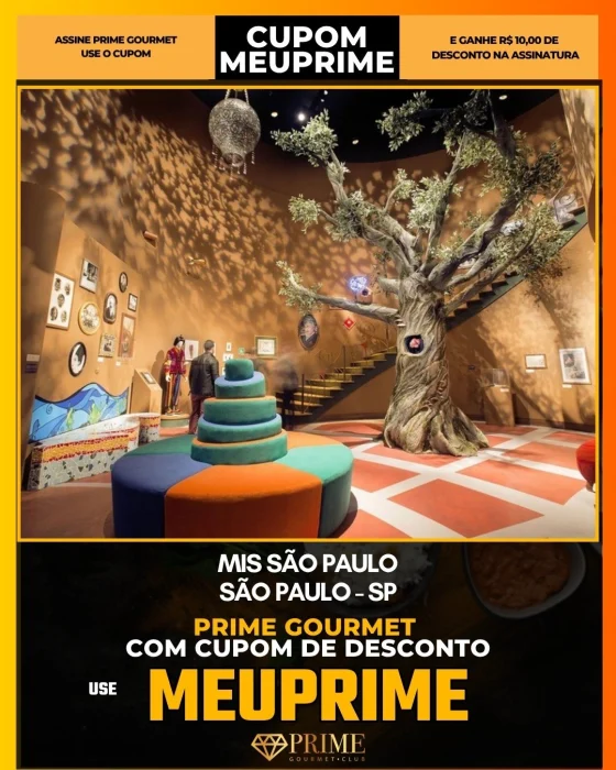 MIS São Paulo em São Paulo - cupom Prime Gourmet MEUPRIME com R$10 de desconto