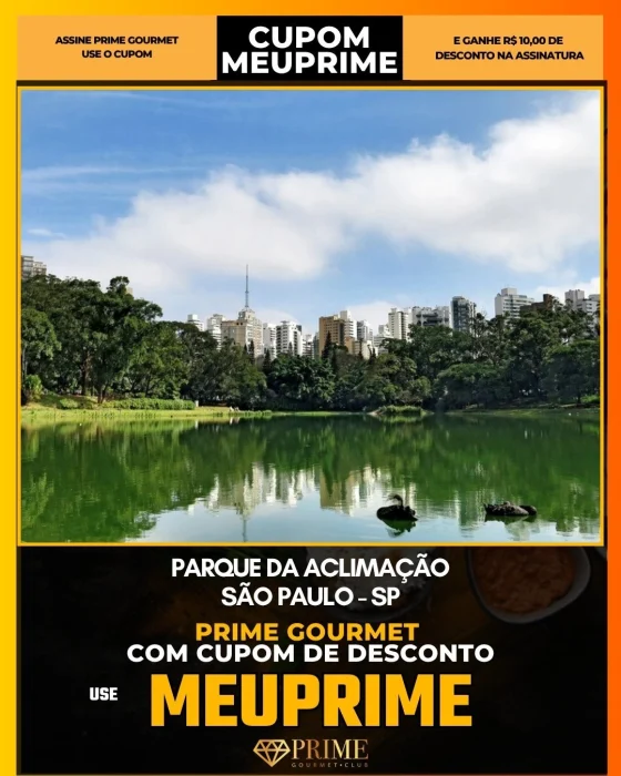 Parque da Aclimação em São Paulo - cupom Prime Gourmet MEUPRIME com R$10 de desconto