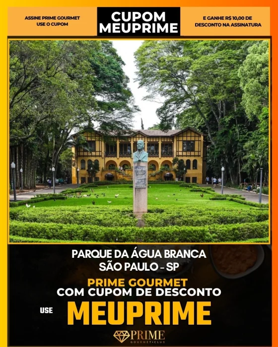 Parque da Água Branca em São Paulo - cupom Prime Gourmet MEUPRIME com R$10 de desconto