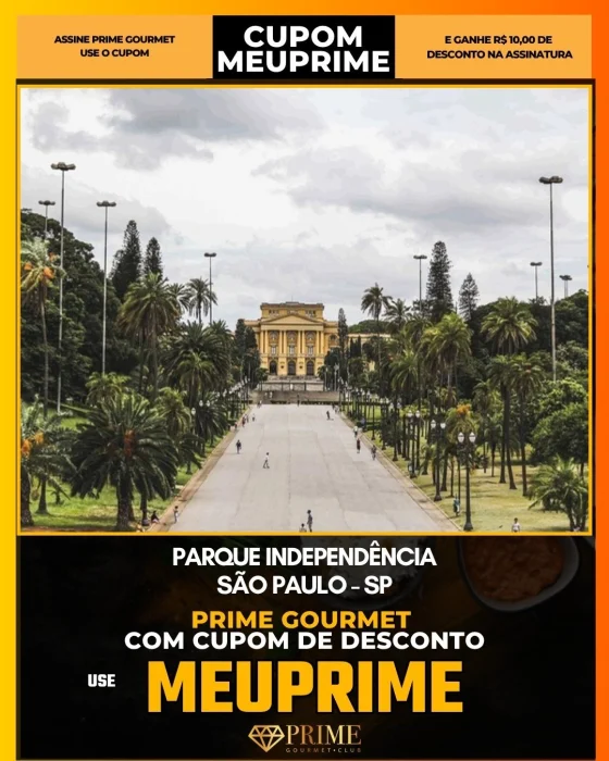 Parque Independência em São Paulo - cupom Prime Gourmet MEUPRIME com R$10 de desconto