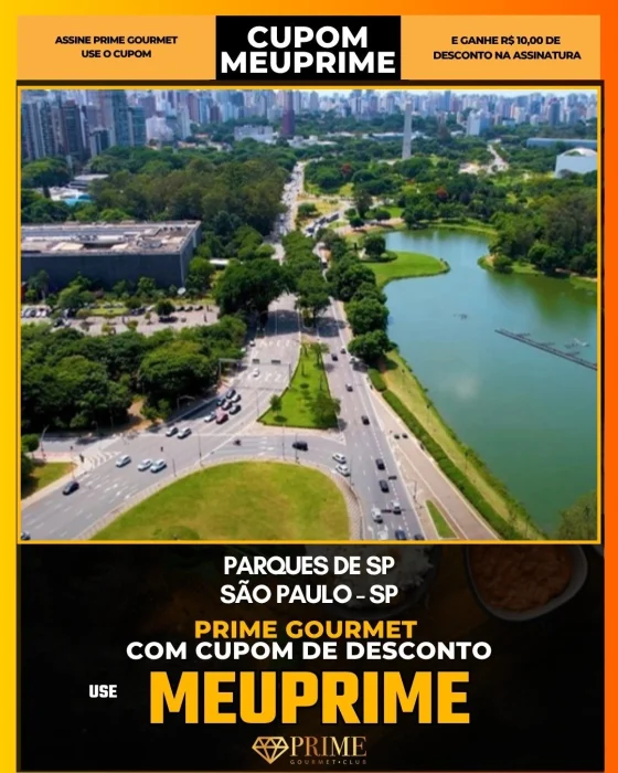 Parques de SP em São Paulo - cupom Prime Gourmet MEUPRIME com R$10 de desconto