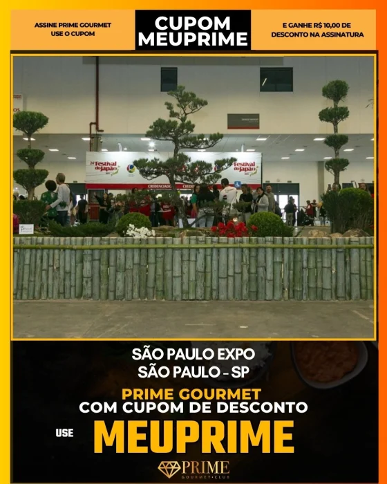 São Paulo Expo em São Paulo - cupom Prime Gourmet MEUPRIME com R$10 de desconto