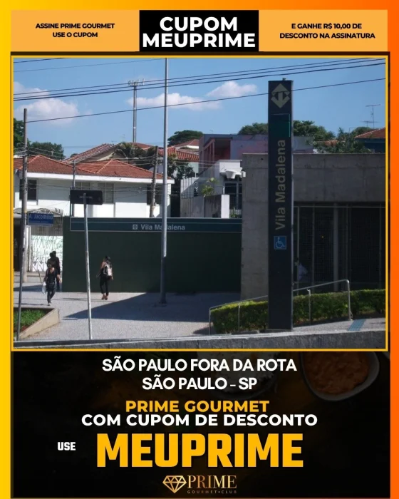 São Paulo Fora da Rota em São Paulo - cupom Prime Gourmet MEUPRIME com R$10 de desconto