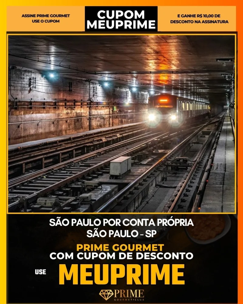 São Paulo por Conta Própria em São Paulo - cupom Prime Gourmet MEUPRIME com R$10 de desconto