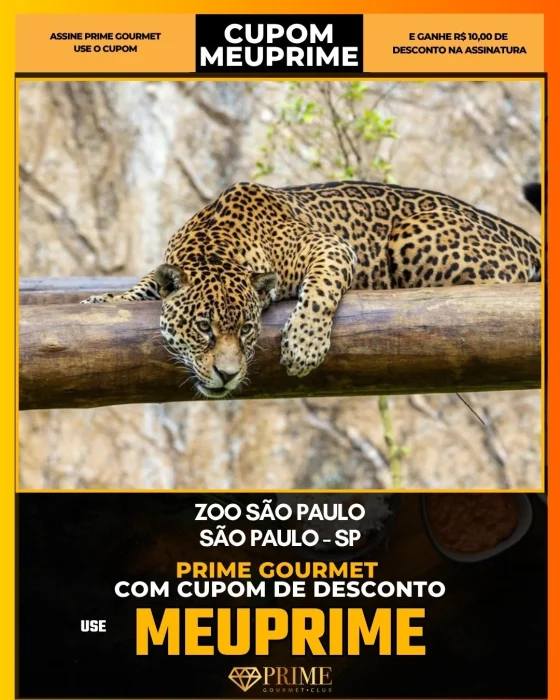 Zoo São Paulo em São Paulo - cupom Prime Gourmet MEUPRIME com R$10 de desconto